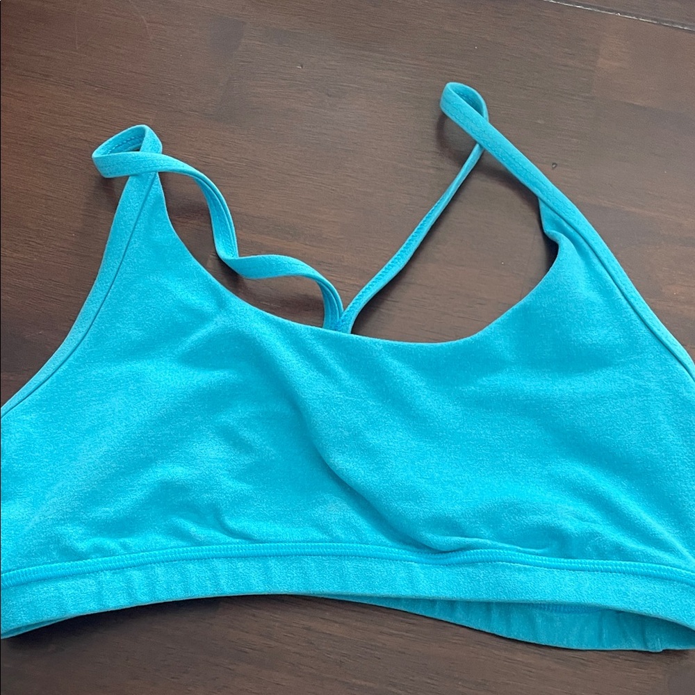 Fleo Aqua Blue Sports Bra